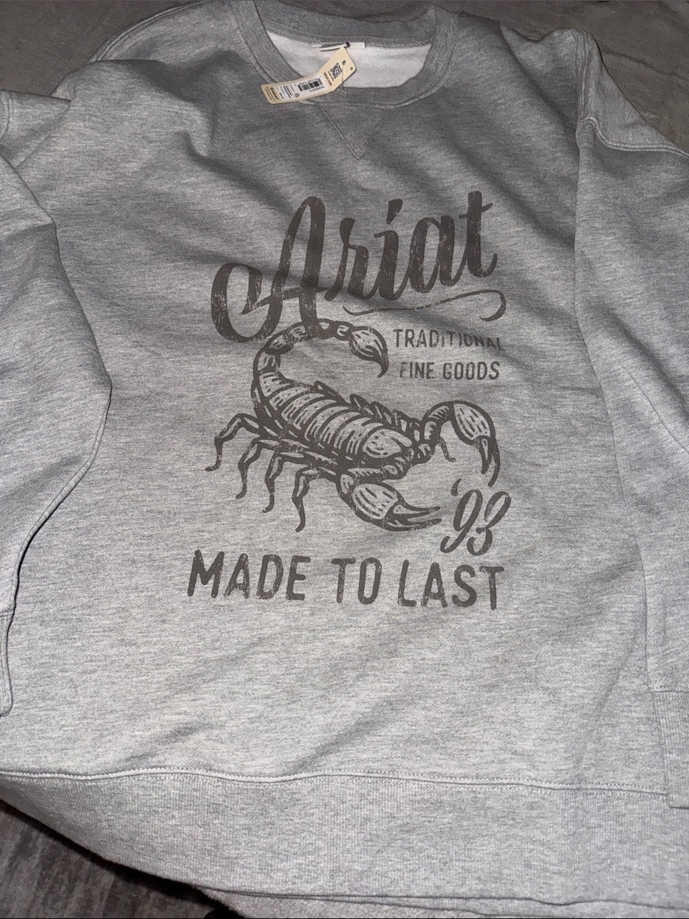 Ariat Charcoal Crewneck Sweatshirt
